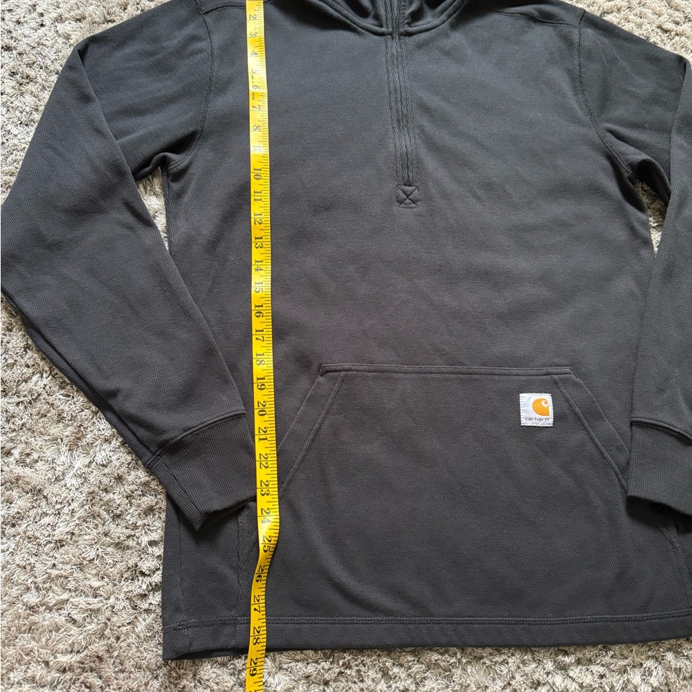 Carhartt Men’s 1/4 Zip Black Pullover Sweater - Size M - Picture 8 of 10